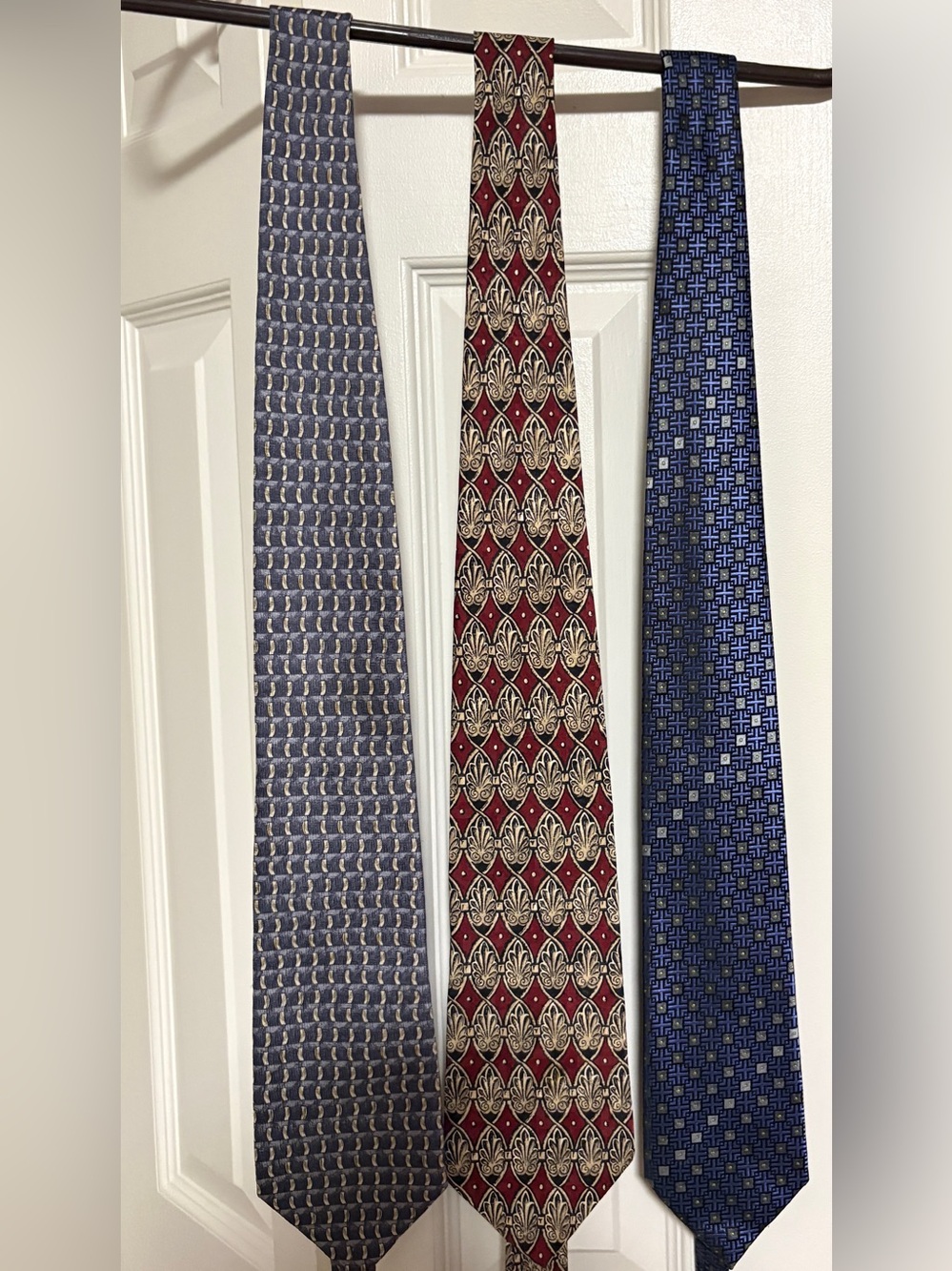 3 Mens Silk Neckties